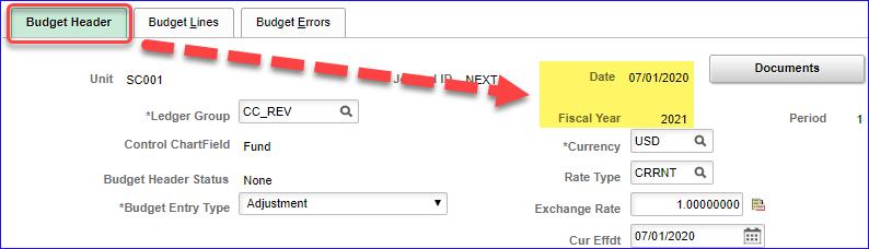 Budget Header Next Fiscal Year